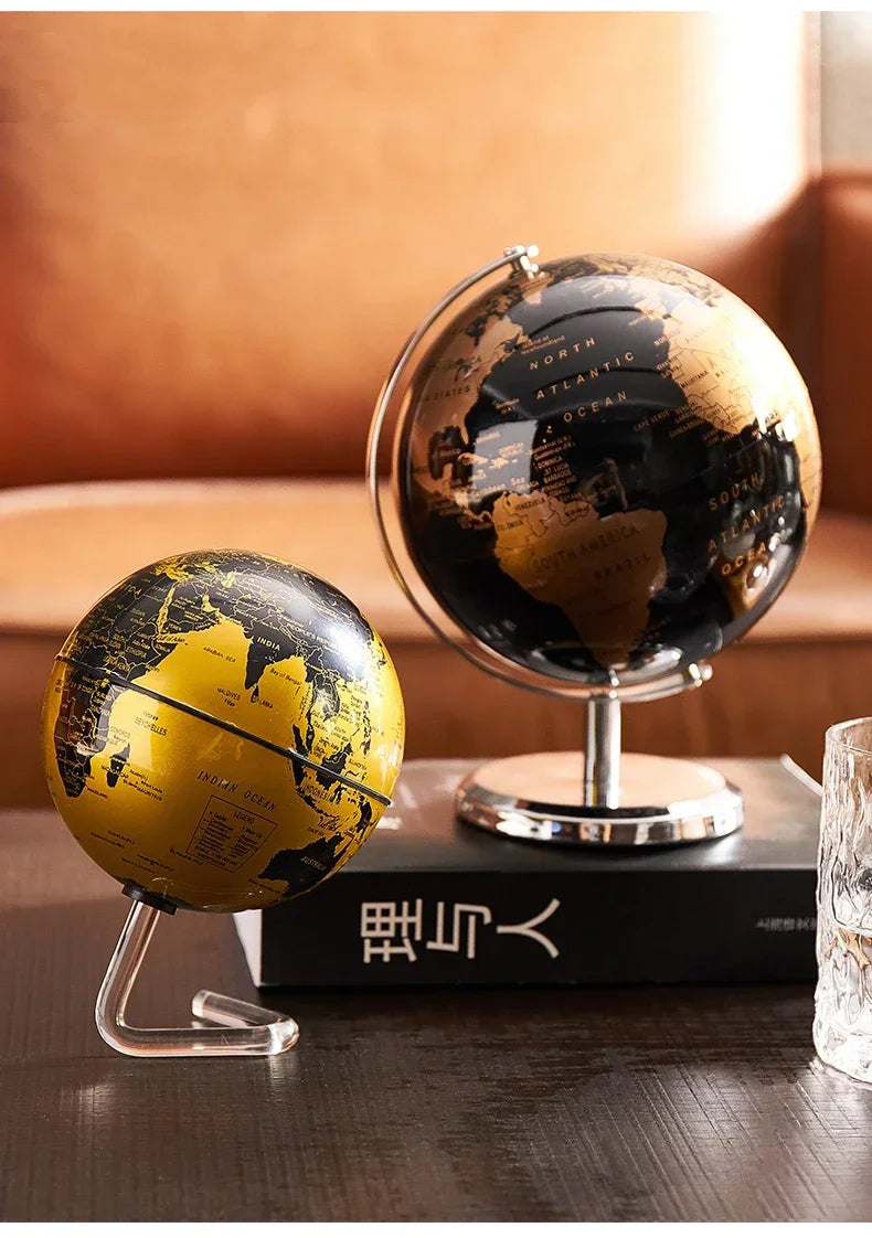 Globe - WorldSphere - Metalen Stand - Decoratief Stuk