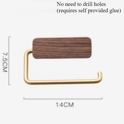 Toiletrolhouder - WoodLux - Natuurlijke Afwerking - Duurzaam Design