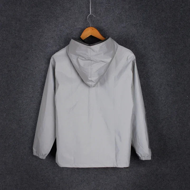 Reflecterende Regenjas - VibeFlex - Waterdichte Bescherming - Stijlvolle Zichtbaarheid