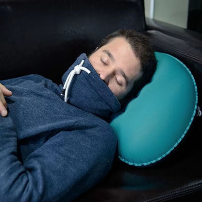 Luchtkussen - TravelEase - Opblaasbaar Comfort - Compact Ontwerp