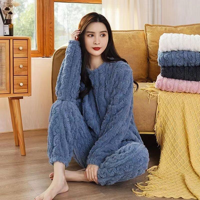 Pyjamaset - CozyLux - Warme Fleece - Elegante Stijl