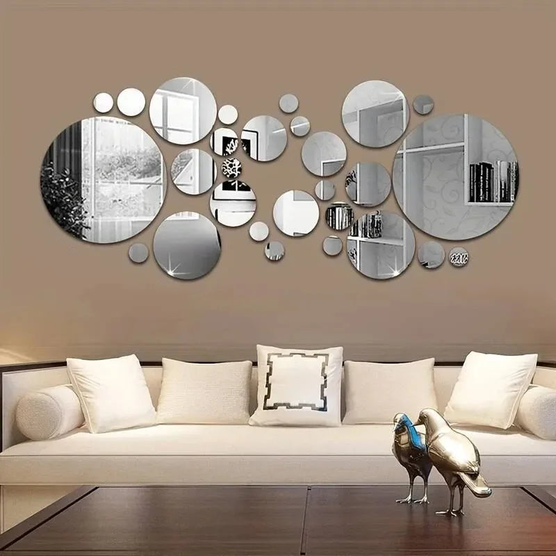 Spiegel Muurstickers - Miralux - 3D Acryl Design - Moderne Woondecoratie