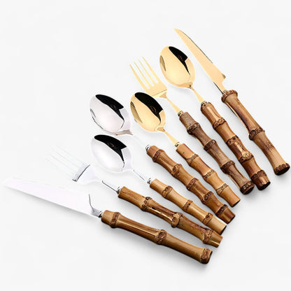Bamboe Bestekset - EcoCraft - Duurzaam Materiaal - Elegante Vormgeving