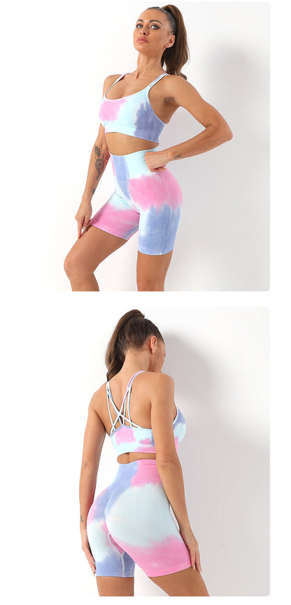 Fitnessset - FlexFit - Tie-Dye Ontwerp - Comfortabele Loungewear