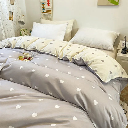 Dekbedovertrek Set - Norduva - Zachte Ademend Stof - Minimalistische Slaapkamerstijl