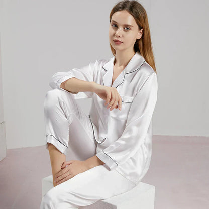 Zijden Pyjama's - LuxeSleep - Comfortabele Pasvorm - Elegante Nachtkleding