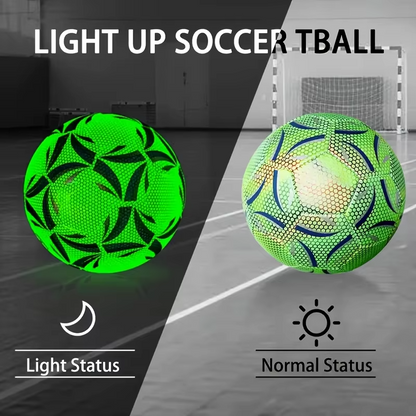 Voetbal - GlowBall - Reflecterend Design - Waterdichte Technologie