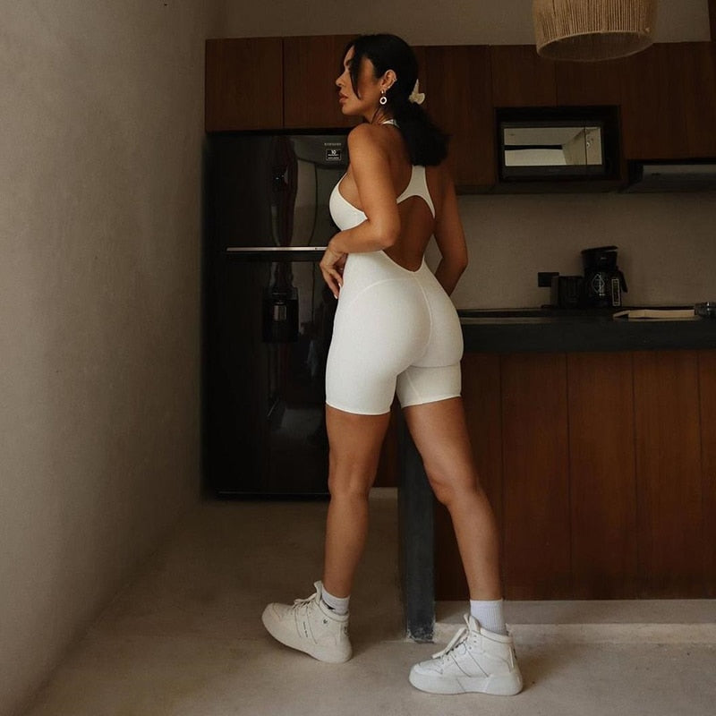 Yoga Playsuit - Flexura - Comfortabele Pasvorm - Rekbaar Stof