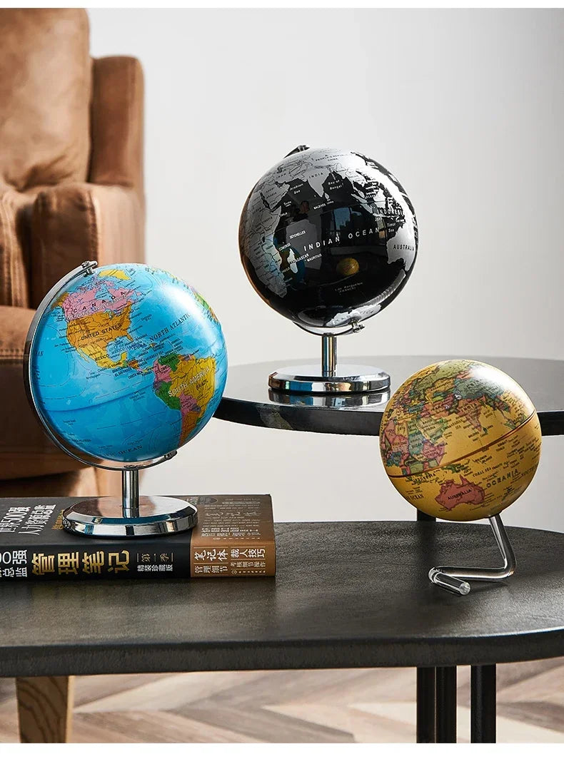 Globe - WorldSphere - Metalen Stand - Decoratief Stuk
