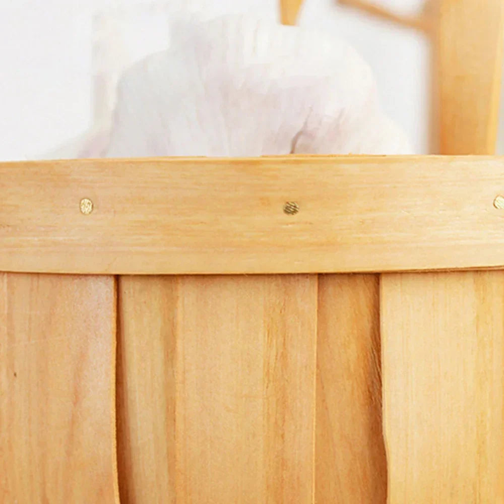 Marktmand - EcoBask - Handgemaakt Hout - Rustieke Charme