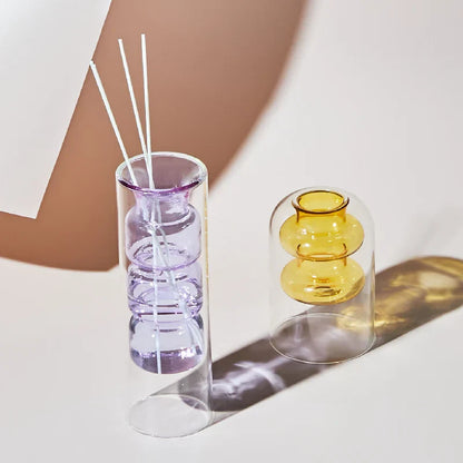 Glazen Vaas - BloomCraft - Artistiek Design - Scandinavische Stijl