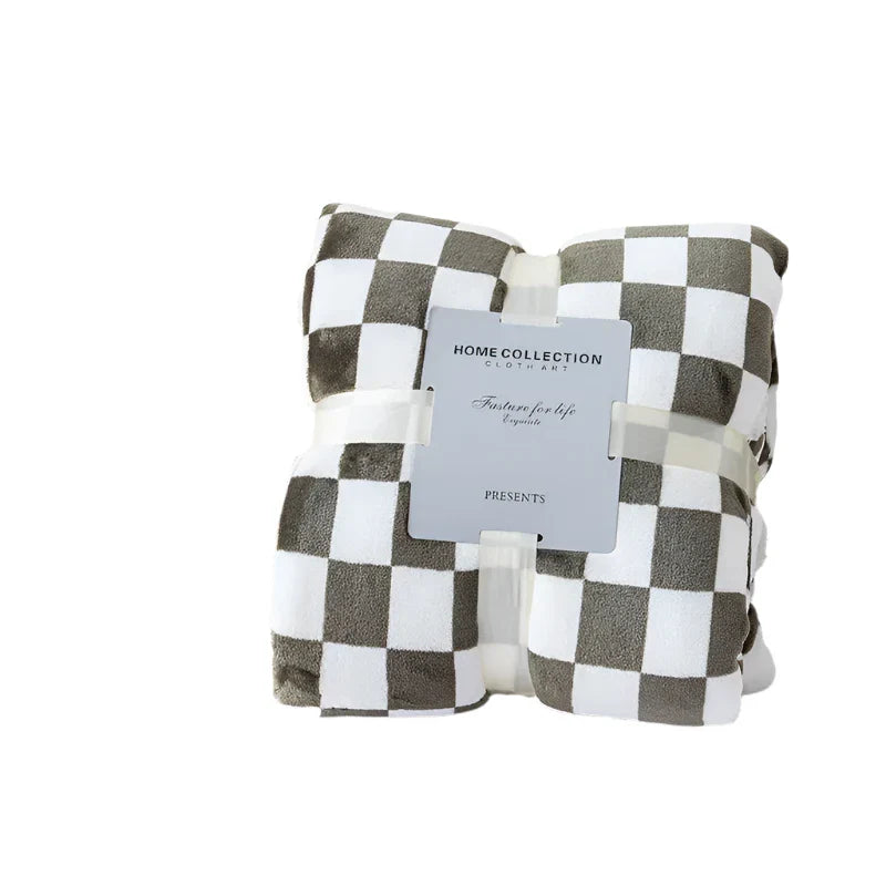 Flanellen Dekens - CozyNest - Retro Stijl - Zachte Warmte