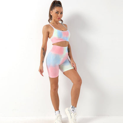 Fitnessset - FlexFit - Tie-Dye Ontwerp - Comfortabele Loungewear