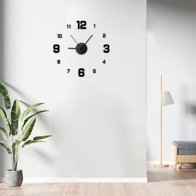 DIY Wandklok - TimeFlow - Randloos Ontwerp - Stille Beweging