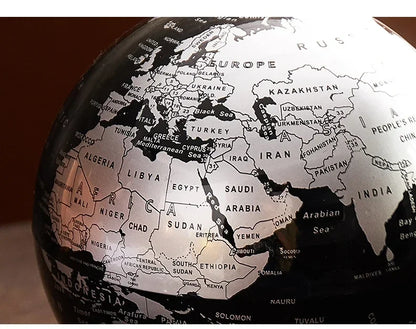 Globe - WorldSphere - Metalen Stand - Decoratief Stuk