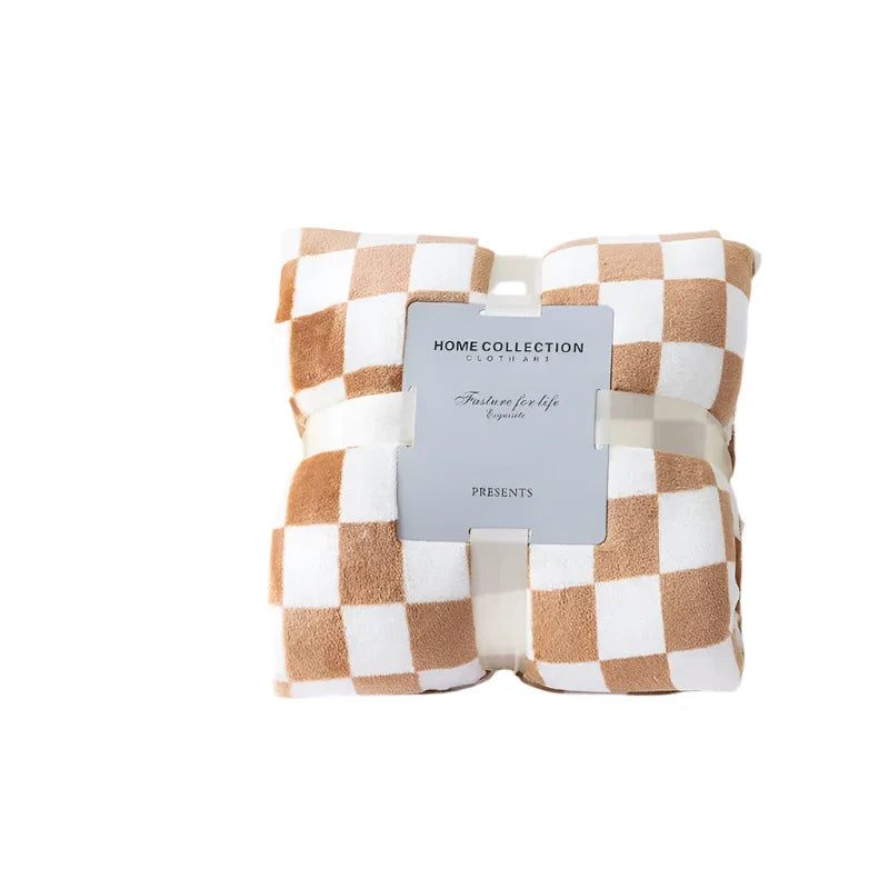 Flanellen Dekens - CozyNest - Retro Stijl - Zachte Warmte