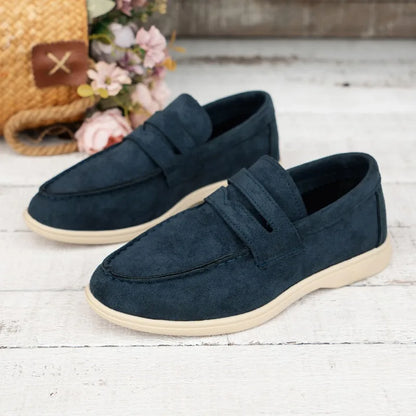 Loafers - LuxeStep - Suède Materiaal - Platform Design
