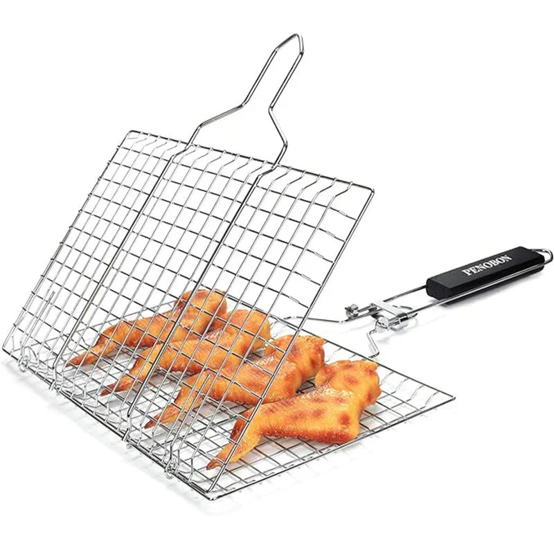 Grillmand - Grillix - Anti-aanbak Gaas - Draagbaar Handvat