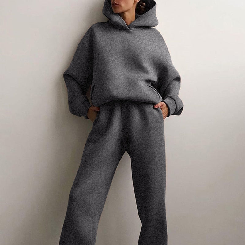 Dames Lounge Set - CozyFit - Oversized Sweatshirt - Comfortabele Joggingbroek