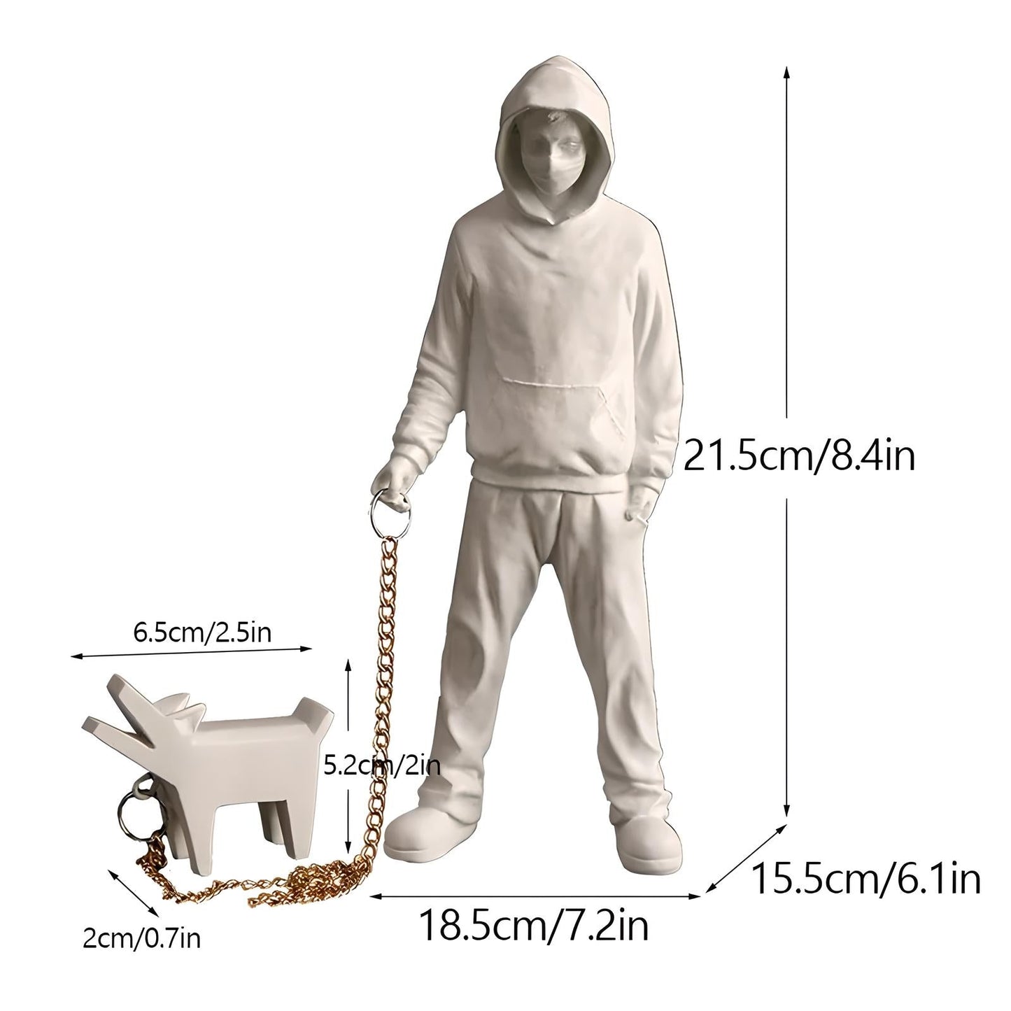 Straatkunst Beeld - UrbanCraft - Hars Sculptuur - Speelse Ontwerp