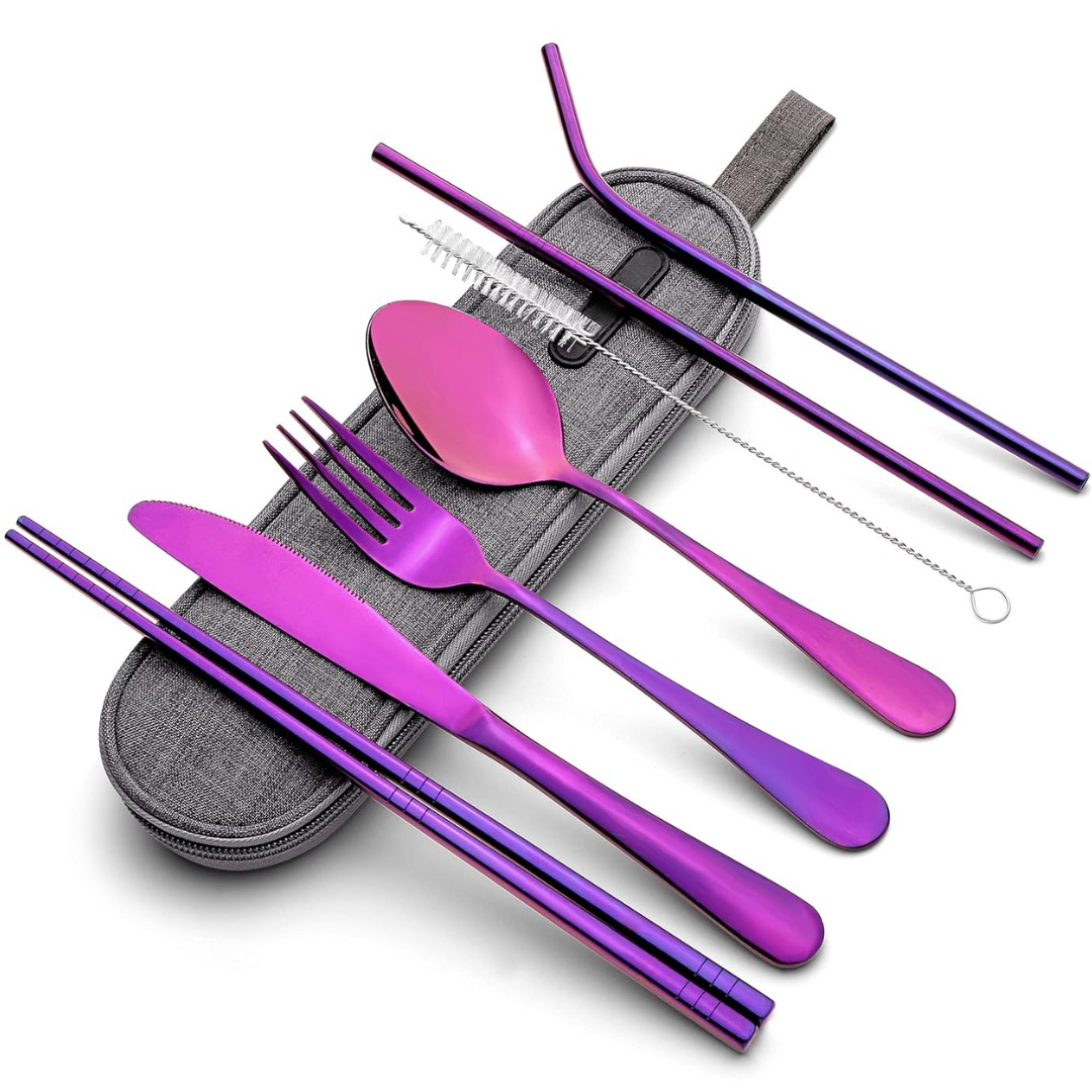 Draagbare Bestekset - TravelPro - Compact Ontwerp - Roestvrijstalen Kwaliteit