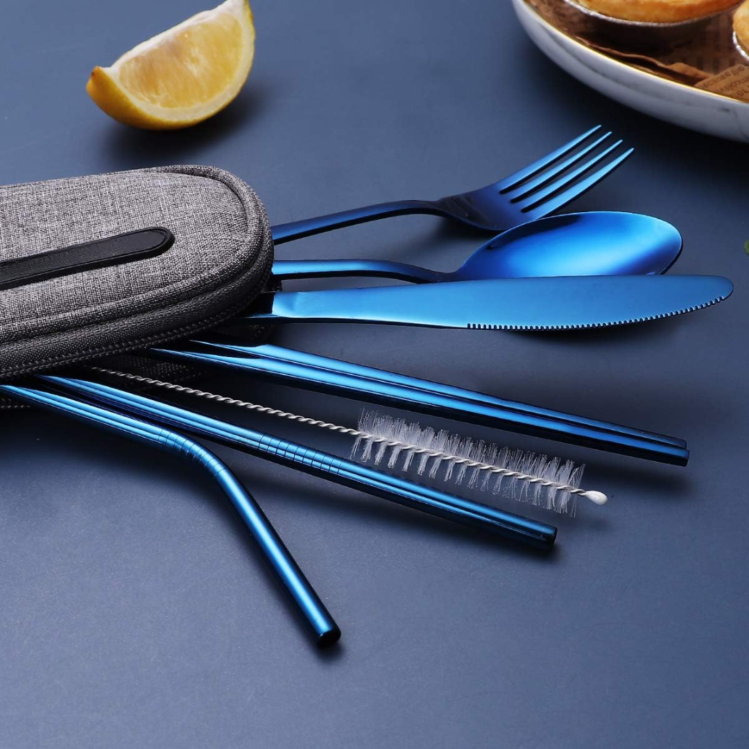 Draagbare Bestekset - TravelPro - Compact Ontwerp - Roestvrijstalen Kwaliteit