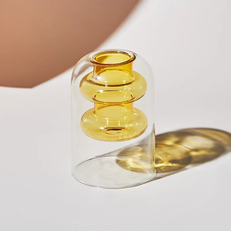 Glazen Vaas - BloomCraft - Artistiek Design - Scandinavische Stijl