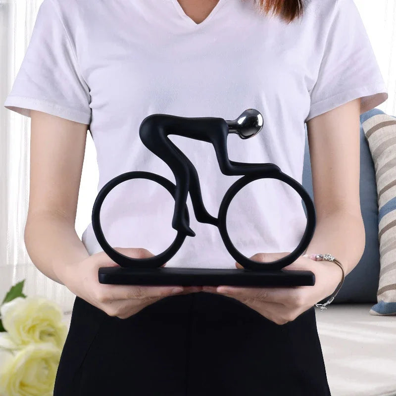 Fietsersbeeld - ArtCycle - Abstract Design - Resin Beeld