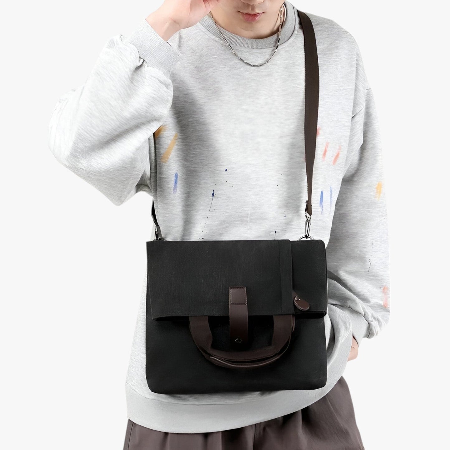 Canvas Schoudertas - UrbanFlex - Stijlvol Ontwerp - Veelzijdig Gebruik