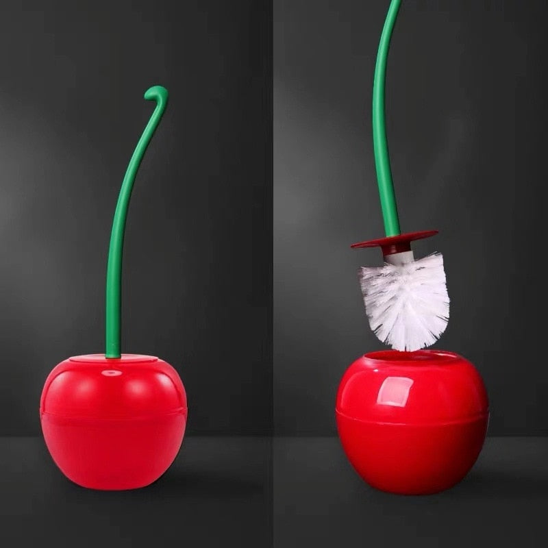 Toiletborstel Set - CherryBrush - Stijlvol Ontwerp - Badkamer Accessoire