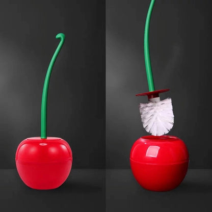 Toiletborstel Set - CherryBrush - Stijlvol Ontwerp - Badkamer Accessoire