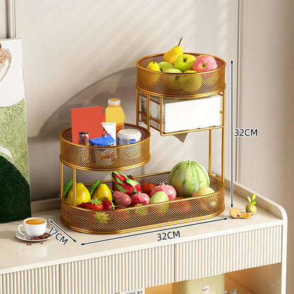 Fruitmand - FreshFlow - 3 Laags Ontwerp - Ruimtebesparende Opberging