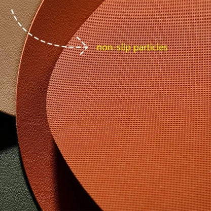 Leren placemats - LuxMat - Waterdichte Bescherming - Antislip Ontwerp