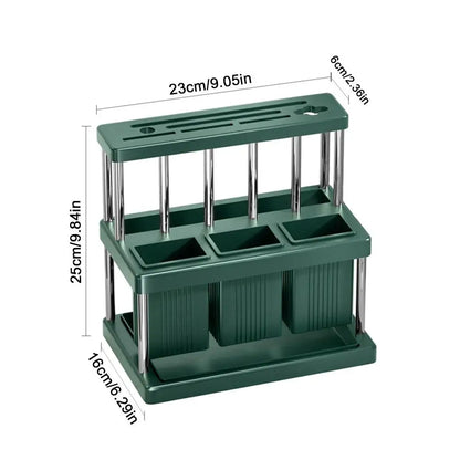 Bestekhouder - OrganizePro - Lepel Vork Opberging - Multifunctionele Rek