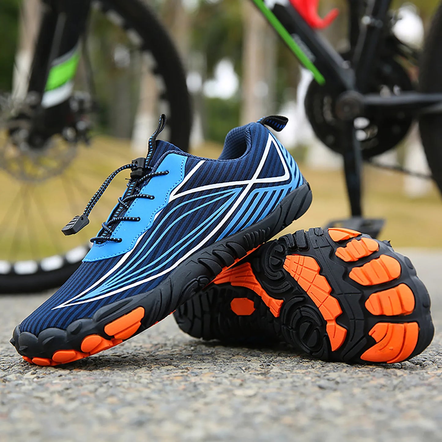 Antislip Mountainbike Schoenen - TrailStep - Blotevoetontwerp - Verbeterde Grip