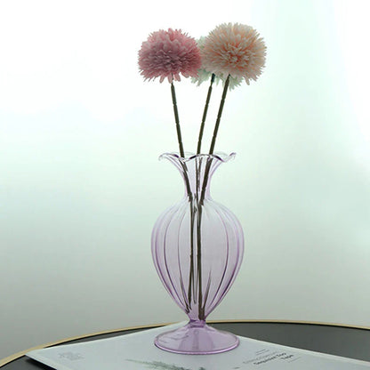 Glazen Vaasje - GlowLuxe - Vintage Stijl - Elegante Design