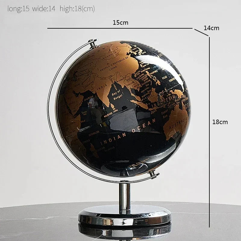 Globe - WorldSphere - Metalen Stand - Decoratief Stuk