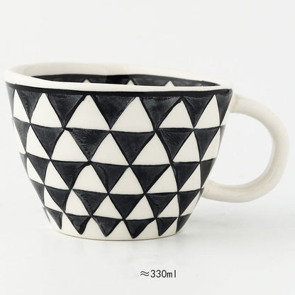 Keramische Mokken - Artistry - Handbeschilderd Design - Geometrische Patronen