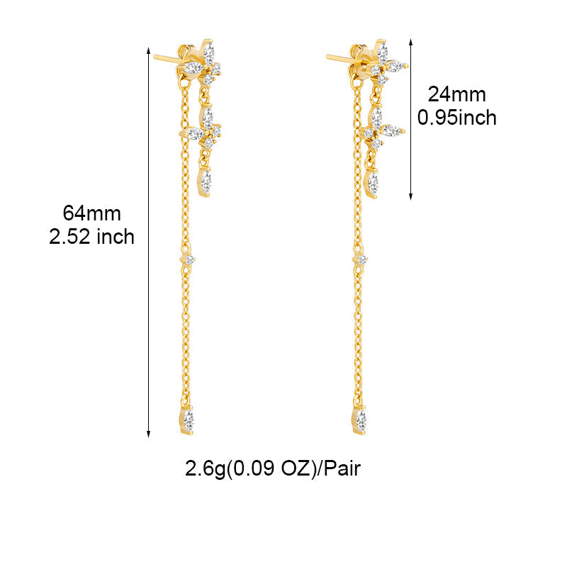 Druppel Oorbellen Sieraad - Elurea - Elegante Gouden Afwerking - Tijdloze Mode Accessoire