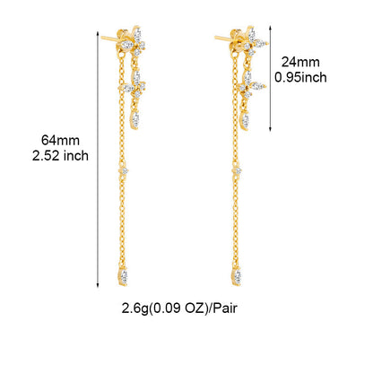Druppel Oorbellen Sieraad - Elurea - Elegante Gouden Afwerking - Tijdloze Mode Accessoire