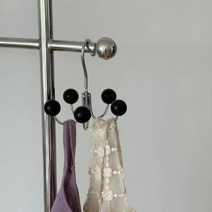 Muurkapstok Haak - Spinlure - Houten Draaibaar Rek - Kleurrijke Halhanger