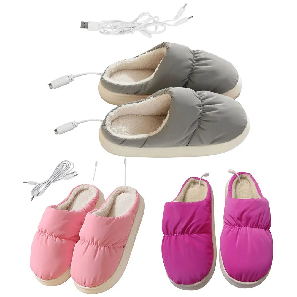 Verwarmde Pantoffels - SnuggleSoft - Zachte Pluche - Gezellig Comfort