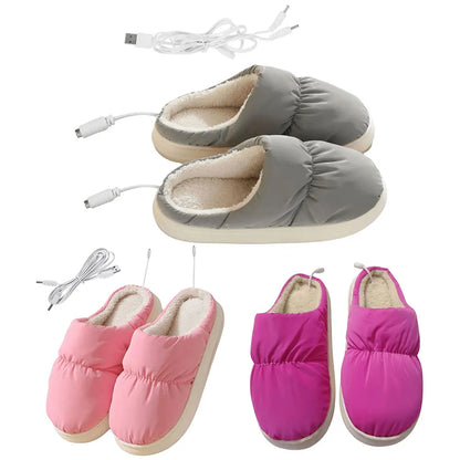 Verwarmde Pantoffels - SnuggleSoft - Zachte Pluche - Gezellig Comfort
