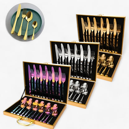 Bestekset - LuxeFork - Elegante Ontwerp - Duurzaam RVS