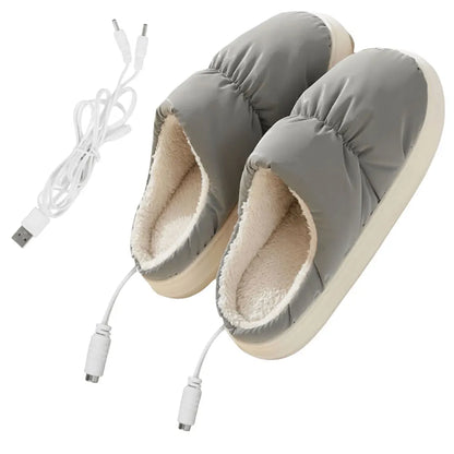 Verwarmde Pantoffels - SnuggleSoft - Zachte Pluche - Gezellig Comfort