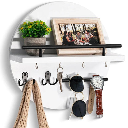 Sleutelhouder - KeyMate - Houten Plank - Wandgemonteerde Organizer