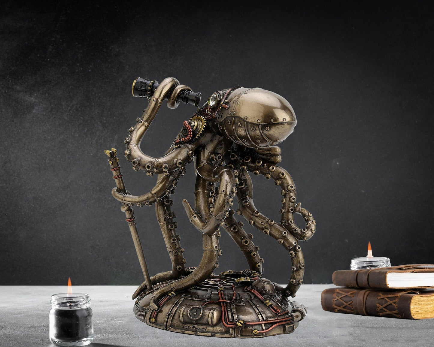 Steampunk Beeld - OctoCraft - Retro Futuristisch - Avontuurlijk Decor