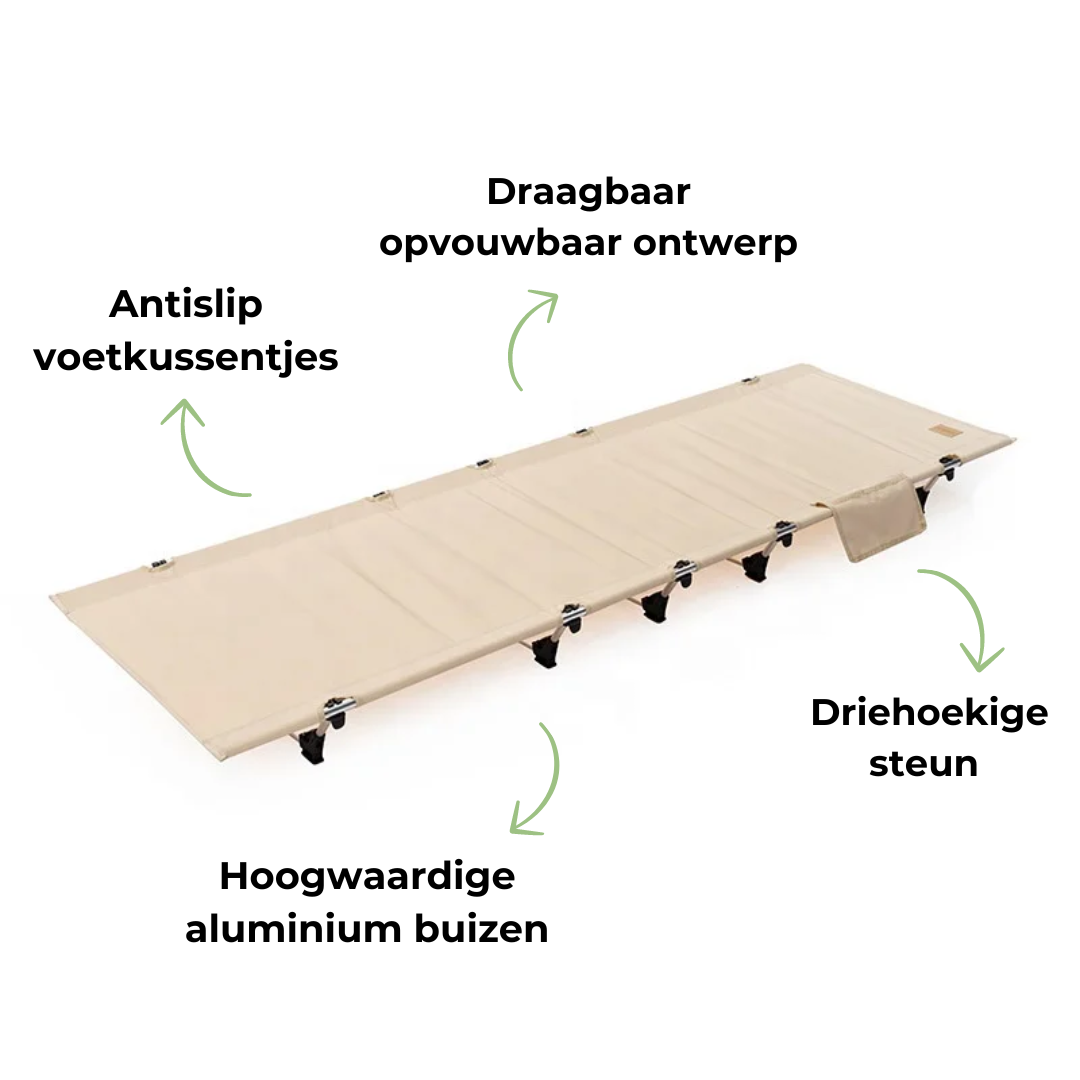 Opvouwbaar Kampeerbed - CampEase - Compact Ontwerp - Lichtgewicht Comfort