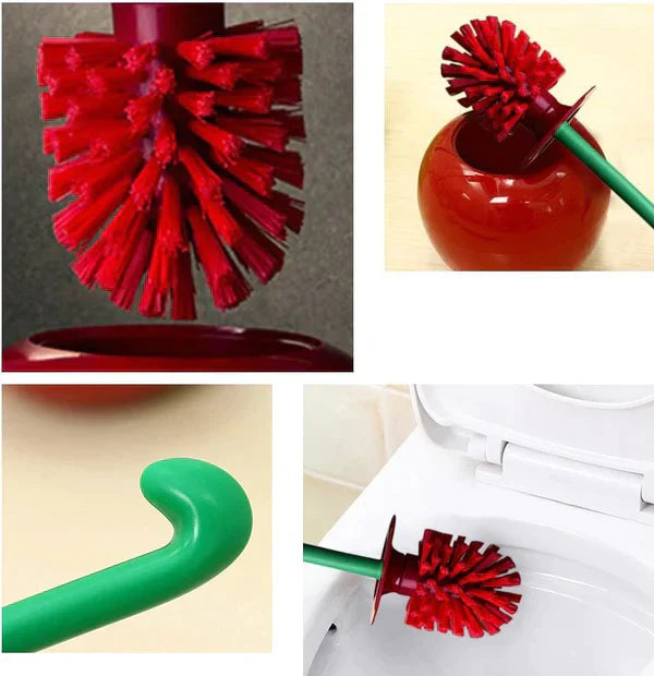 Toiletborstel Set - CherryBrush - Stijlvol Ontwerp - Badkamer Accessoire
