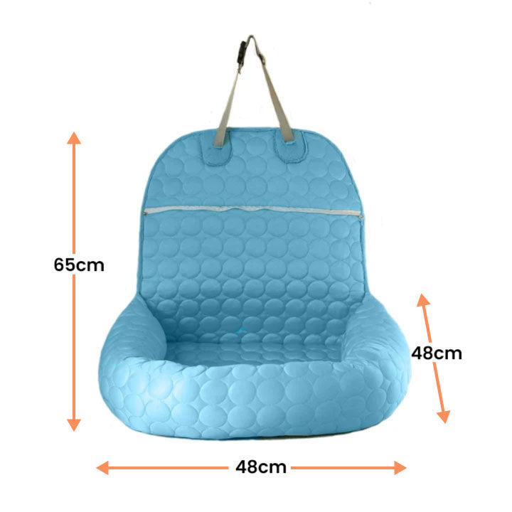 Koelend Autobed - PawsChill - IJszijden Hoes - Zomercomfort